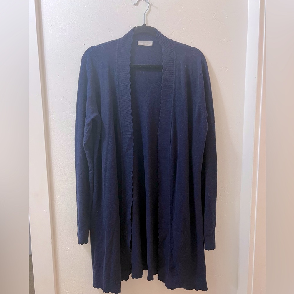 Evolution Long Navy Blue Cardigan Size XL